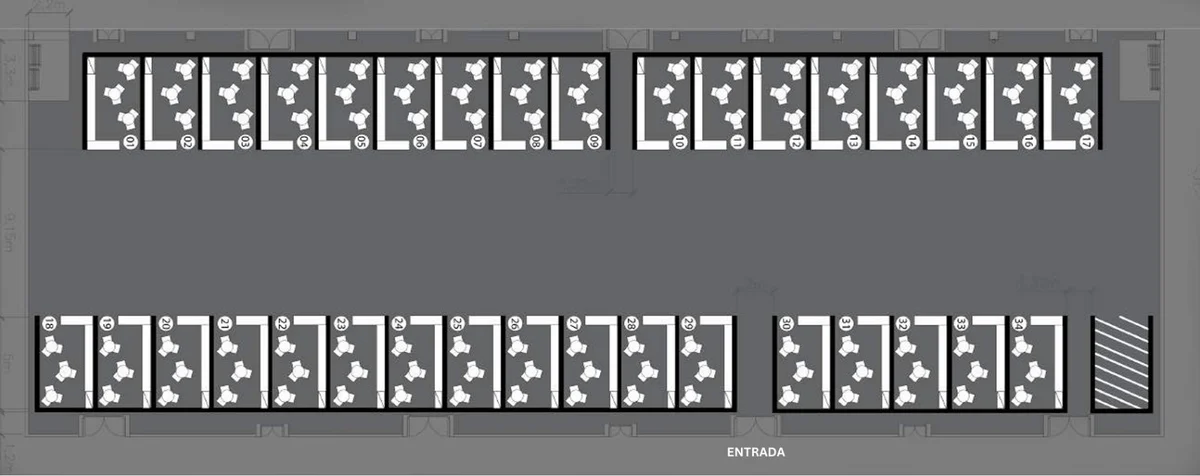 Mapa do evento - 34 estandes